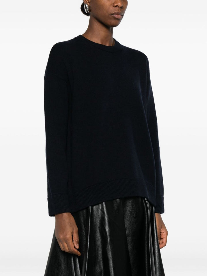 'S Max Mara  Maglione nero, girocollo, manica lunga.