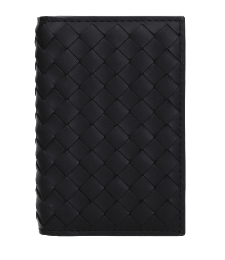 Bottega Veneta portafoglio in pelle nera