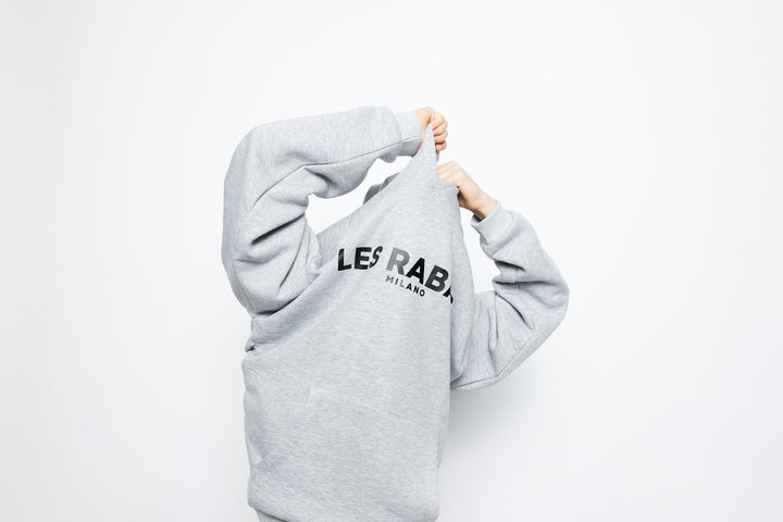 Les Rabais Milano Felpa big logo grey