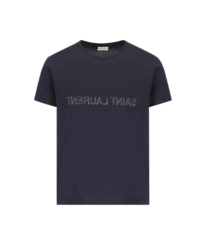 Saint Laurent T-Shirt Uomo Cotone Blu