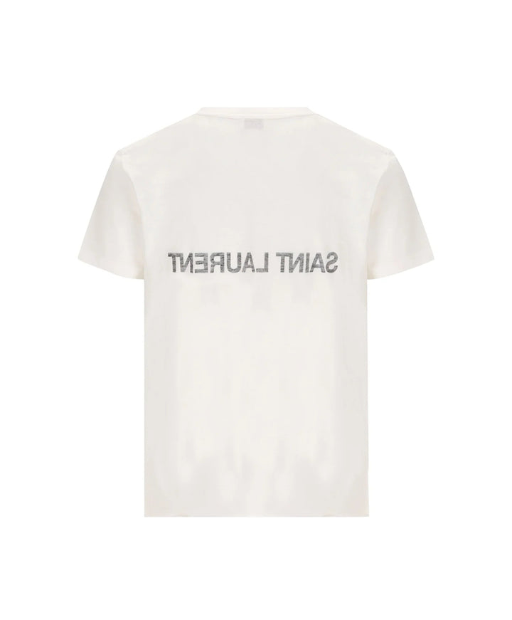 Saint Laurent T-Shirt Uomo Bianco