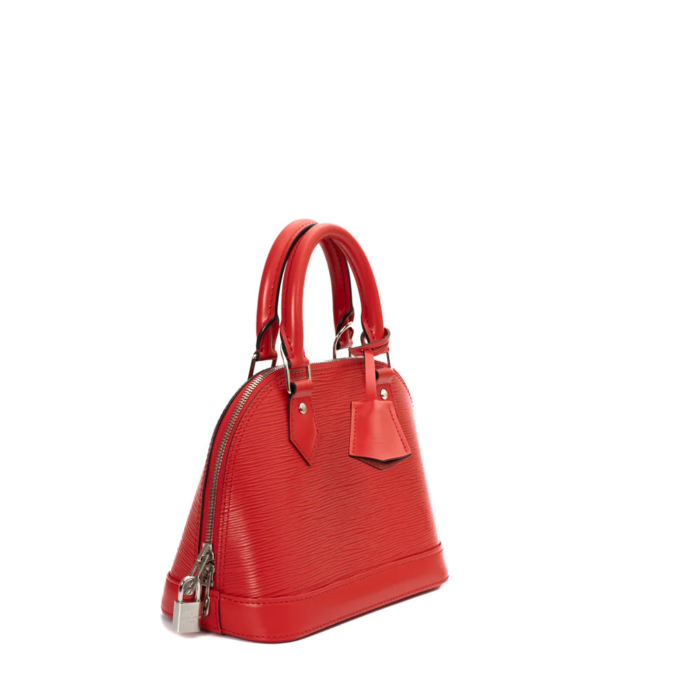 Borsa Alma in pelle rossa