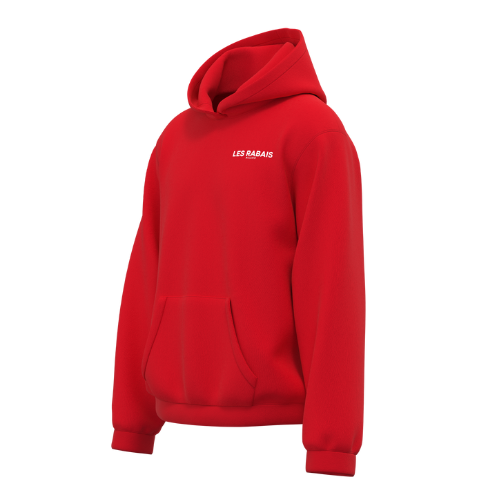 Les Rabais Milano Felpa con logo lato cuore red