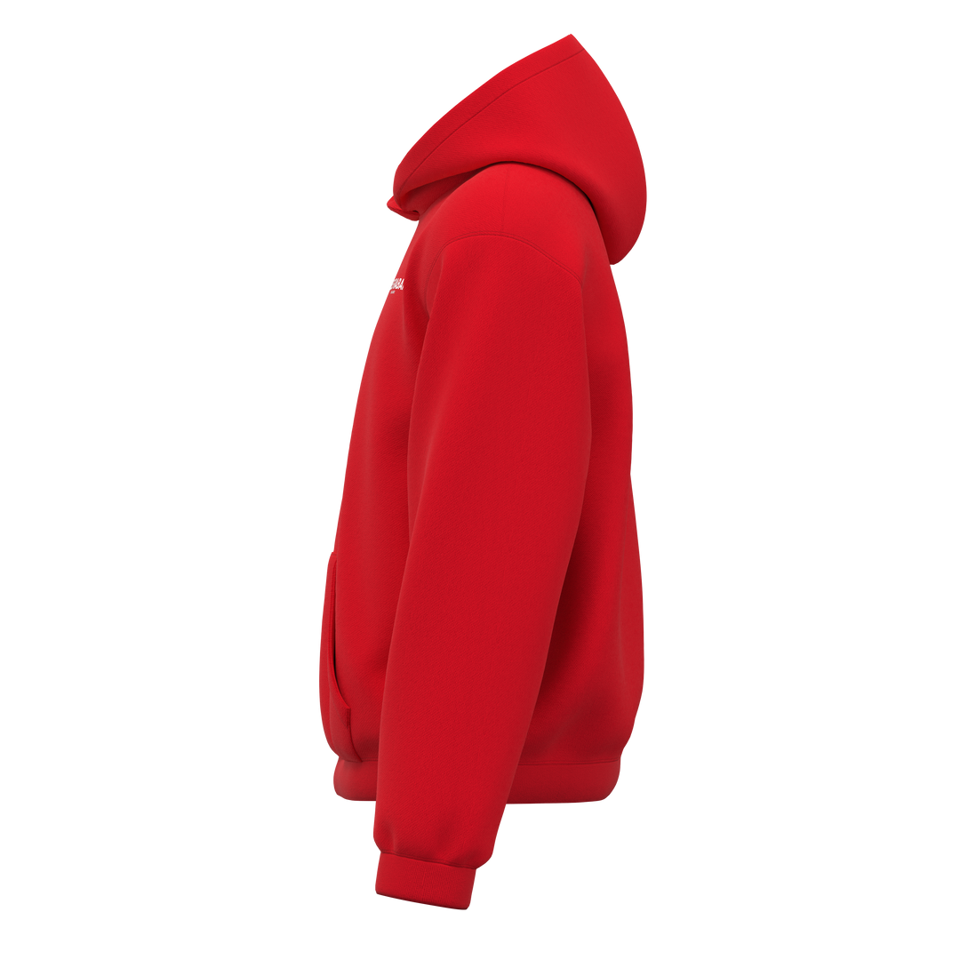 Les Rabais Milano Felpa con logo lato cuore red