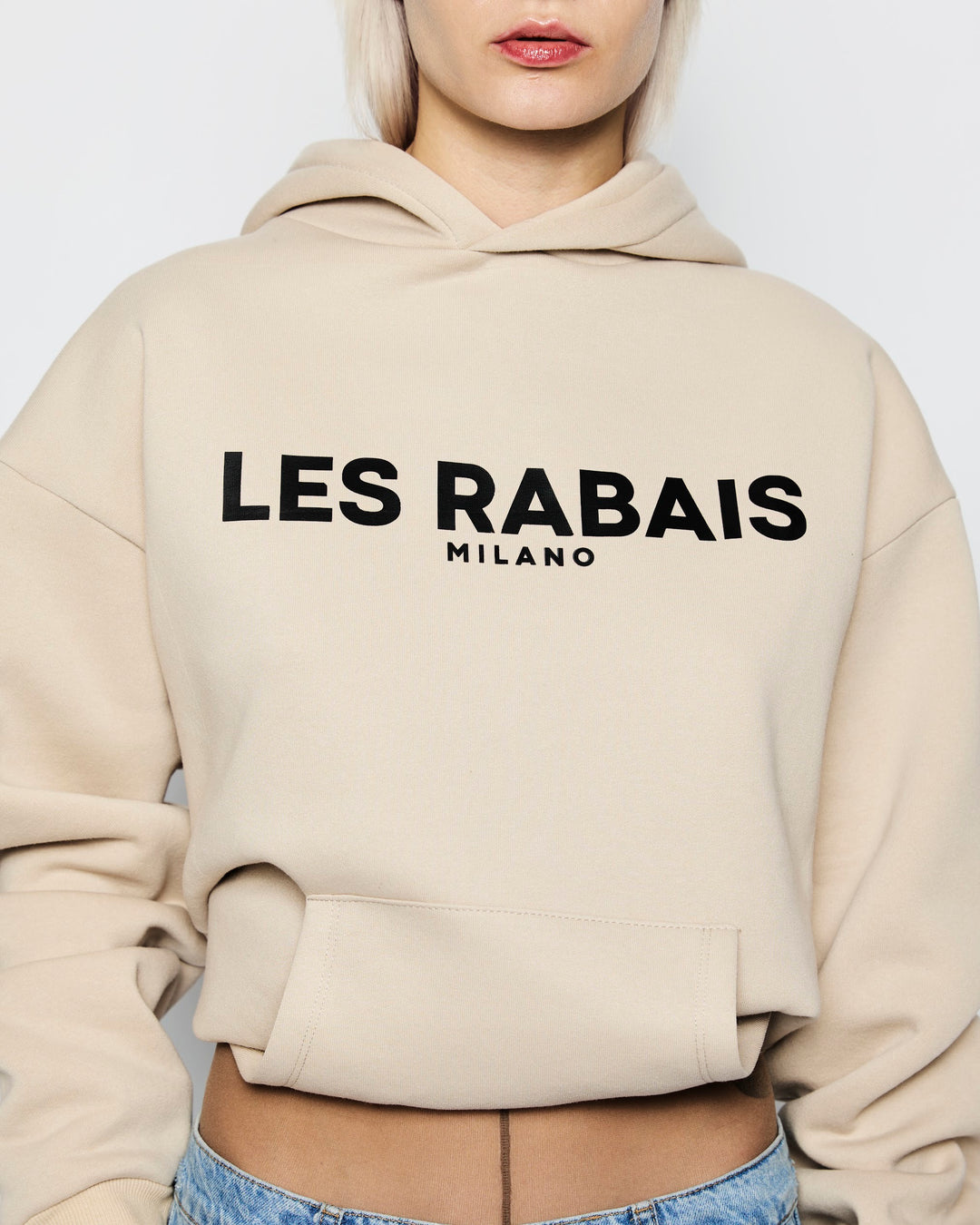 Les Rabais Milano Felpa big logo beige