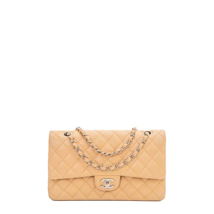 Borsa Medium Timeless /Classic in pelle beige