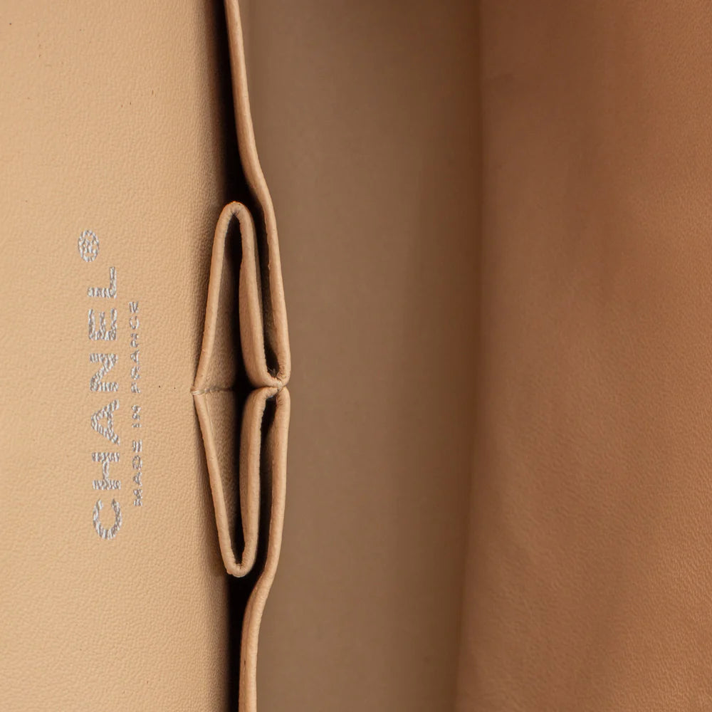 Borsa Medium Timeless /Classic in pelle beige