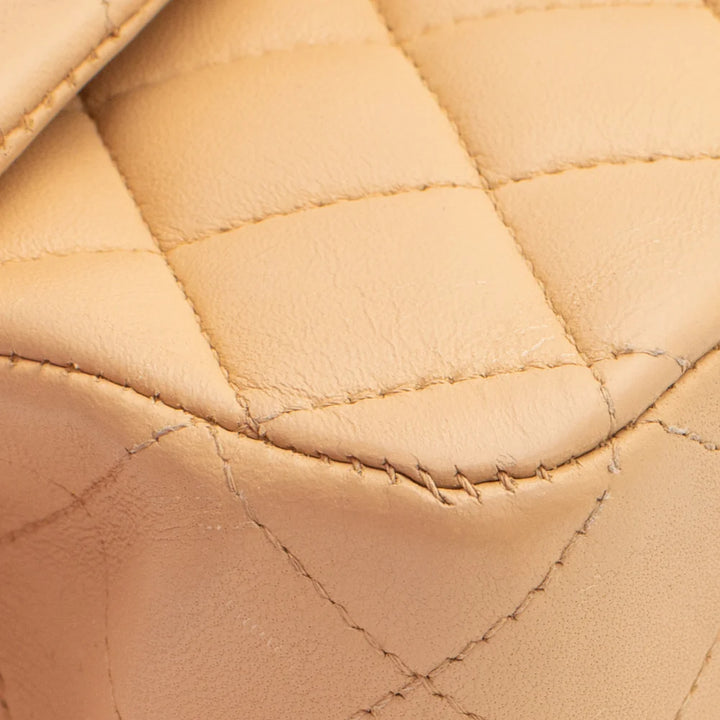 Borsa Medium Timeless /Classic in pelle beige
