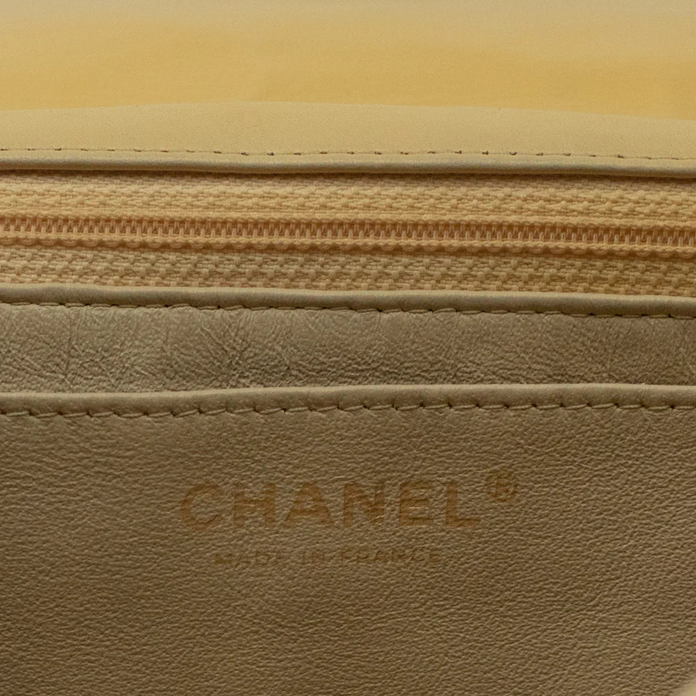 Sacco Timeless Jumbo in pelle beige
