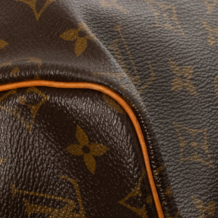 Borsa Keepall 55 Vintage in tela monogram marrone