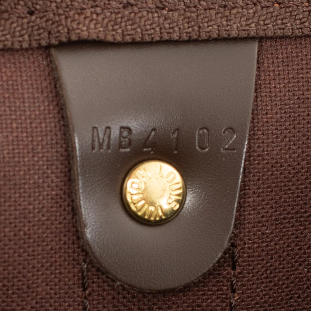 Borsa Keepall 55 in tela a scacchiera color ebano
