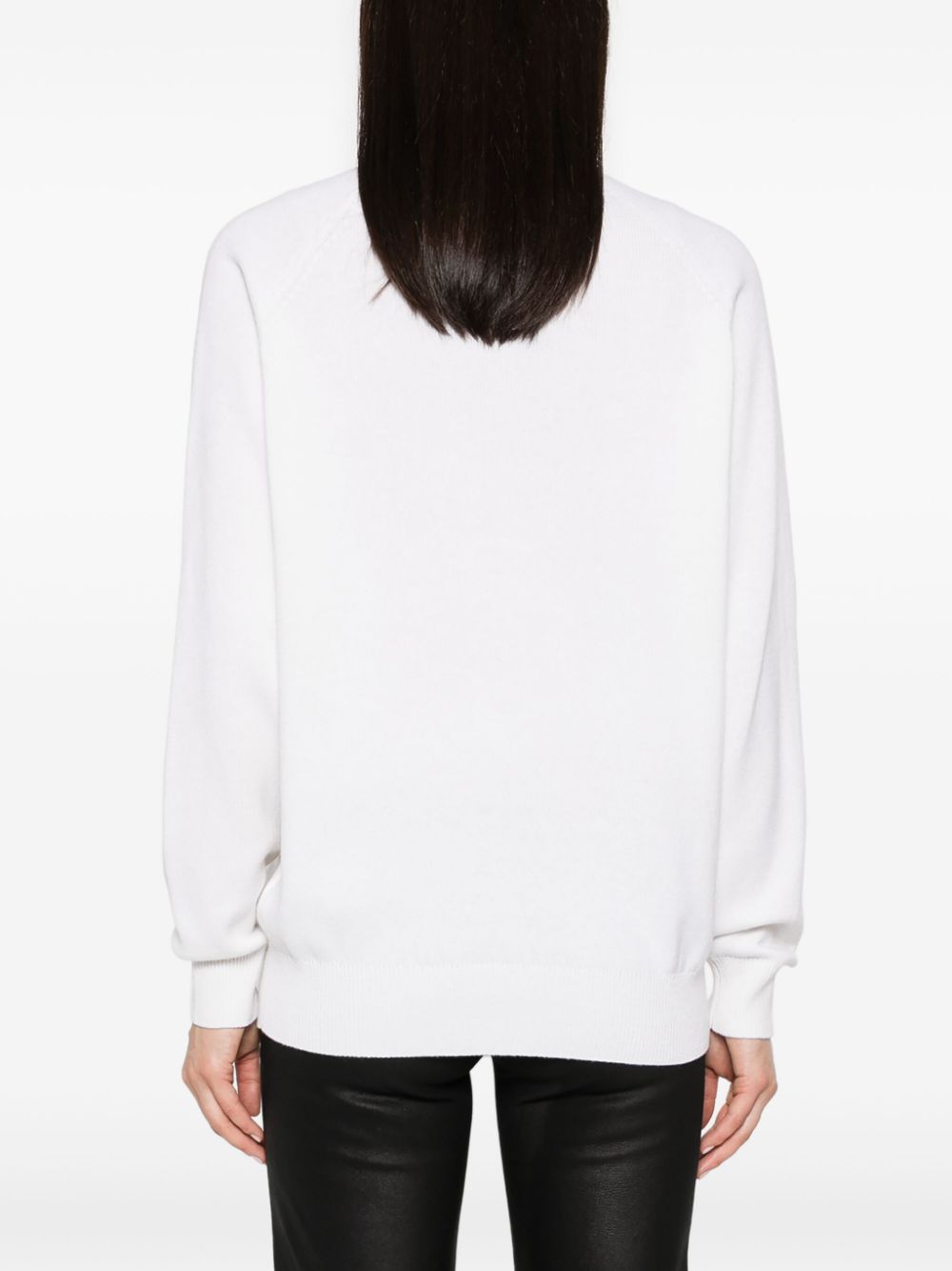 Pullover a maniche lunghe in cachemire.