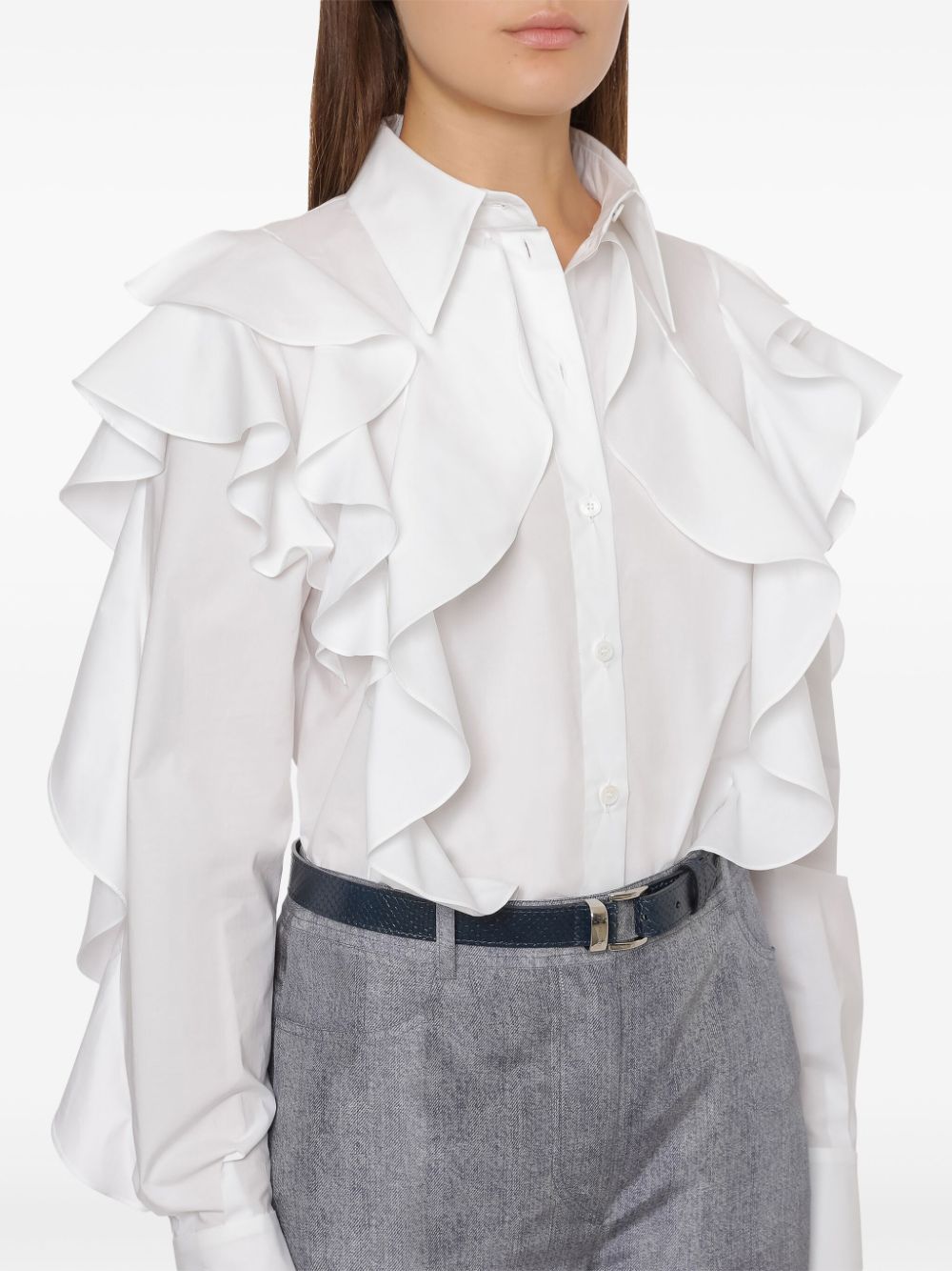 Alberta Ferretti
Camicia con ruches