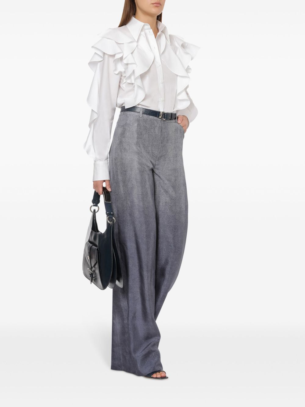 Alberta Ferretti
Camicia con ruches