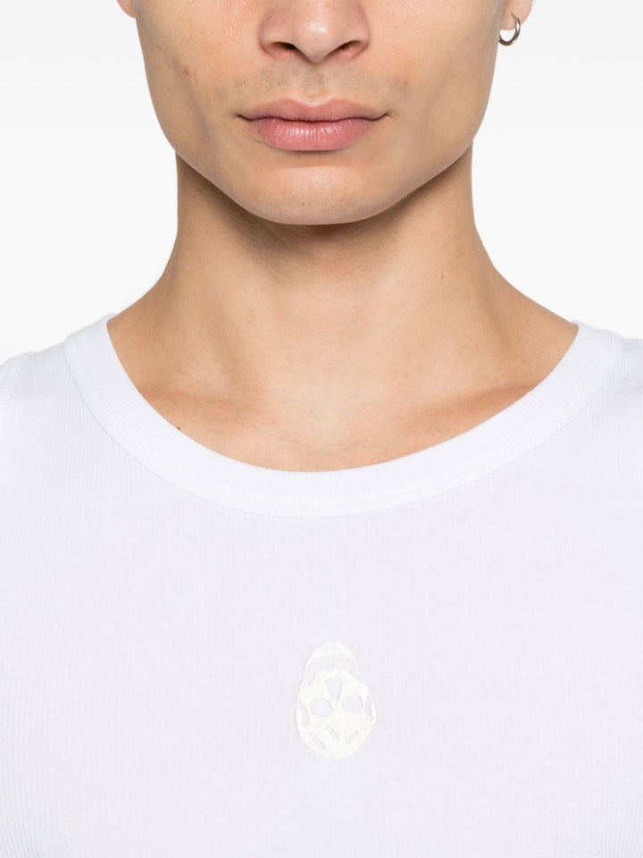 Alexander McQueen
Canotta con ricamo Skull