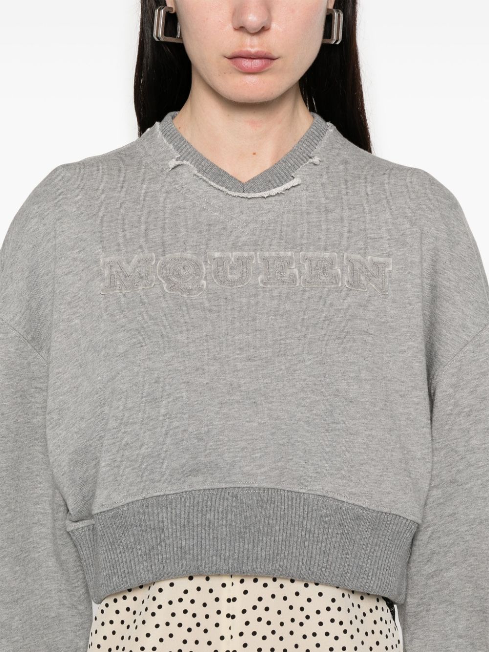 Alexander McQueen
Felpa crop con logo