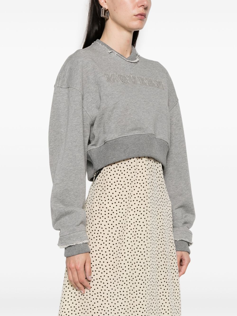 Alexander McQueen
Felpa crop con logo