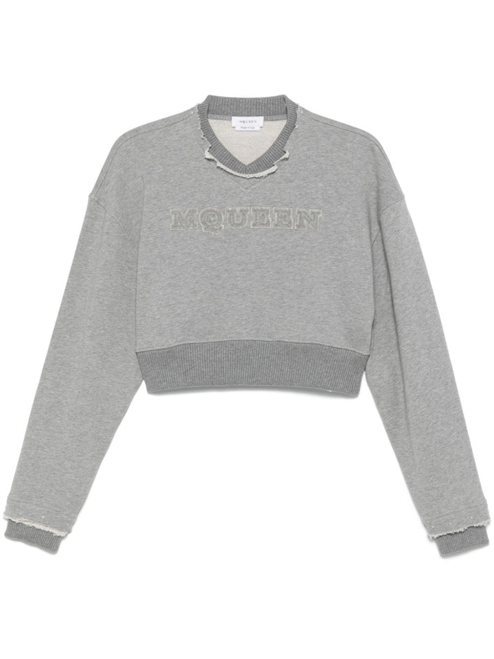Alexander McQueen
Felpa crop con logo