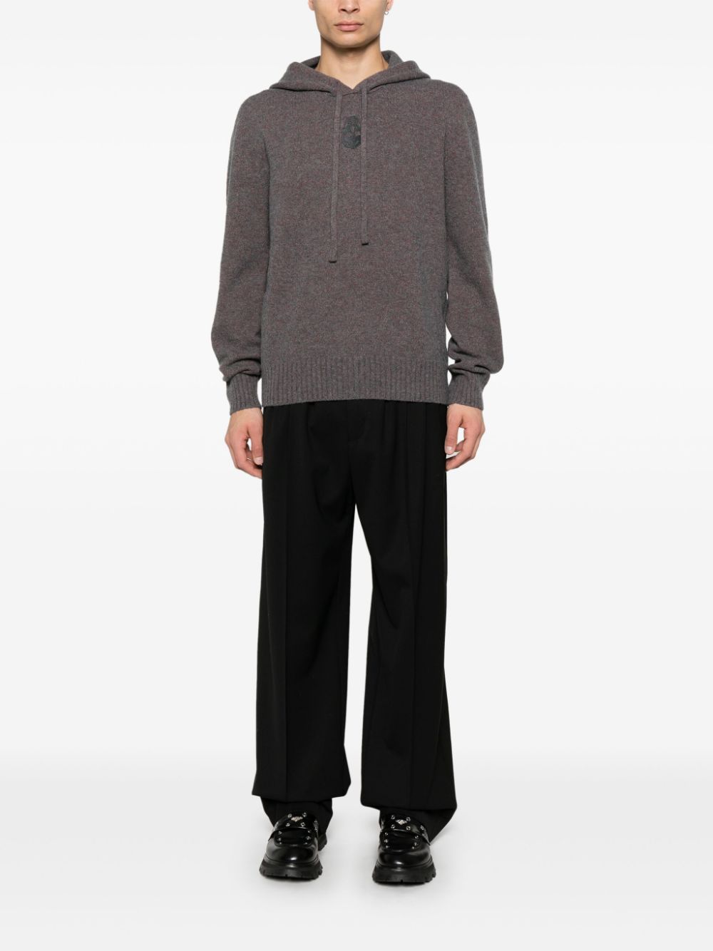 Alexander McQueen
Felpa con cappuccio e ricamo Skull