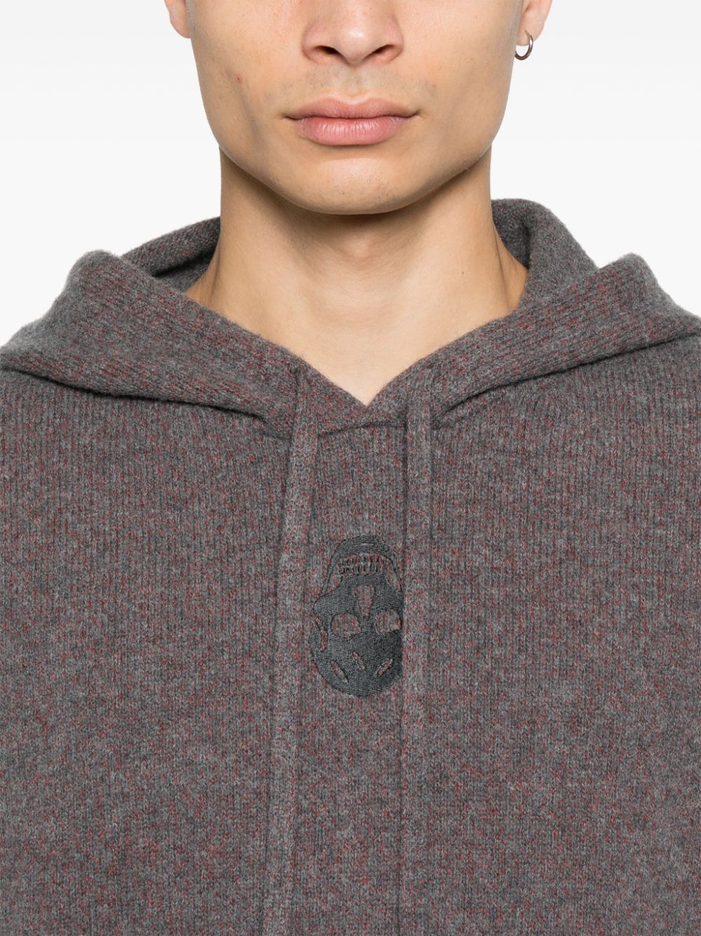 Alexander McQueen
Felpa con cappuccio e ricamo Skull