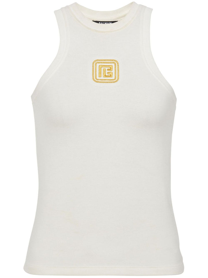 Balmain
Canotta con ricamo PB