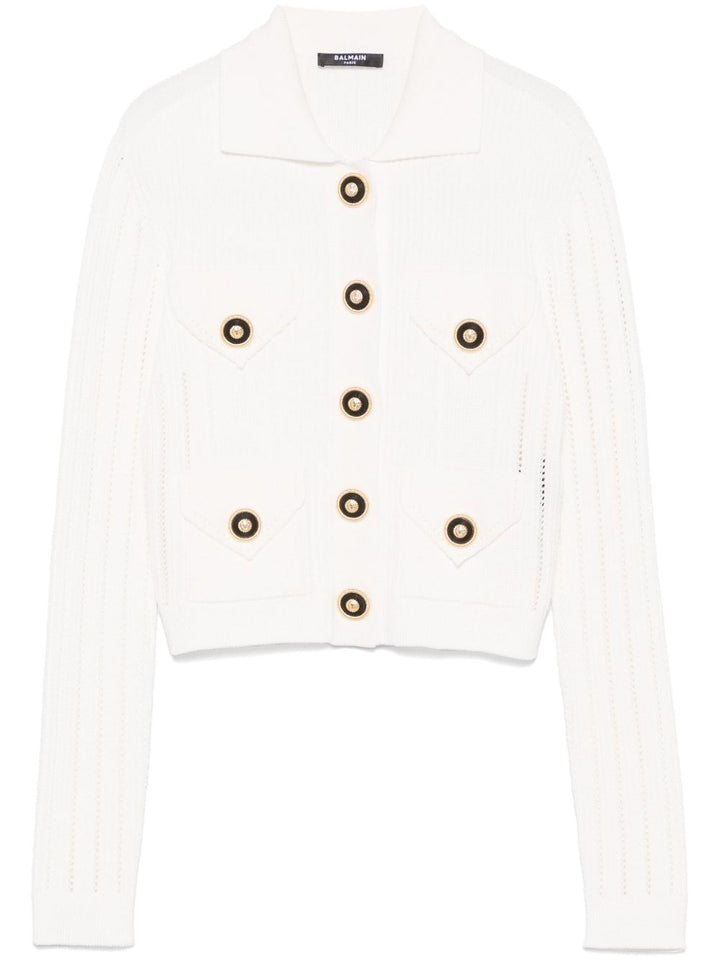 Balmain
Cardigan con dettaglio traforato