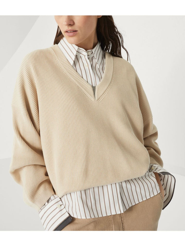 Brunello Cucinelli
Maglione con decorazione Monili