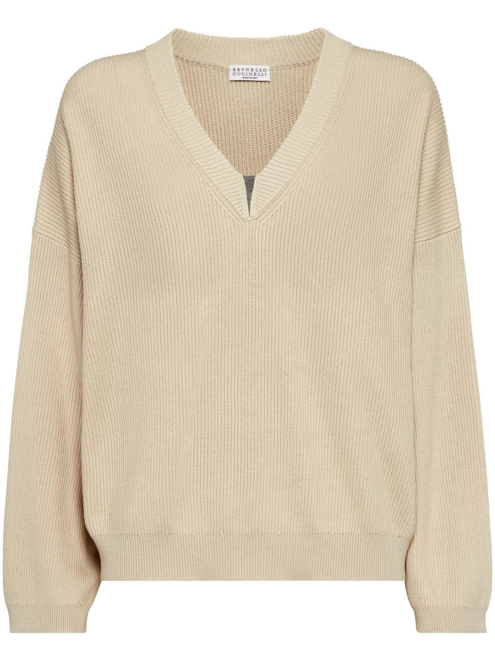 Brunello Cucinelli
Maglione con decorazione Monili