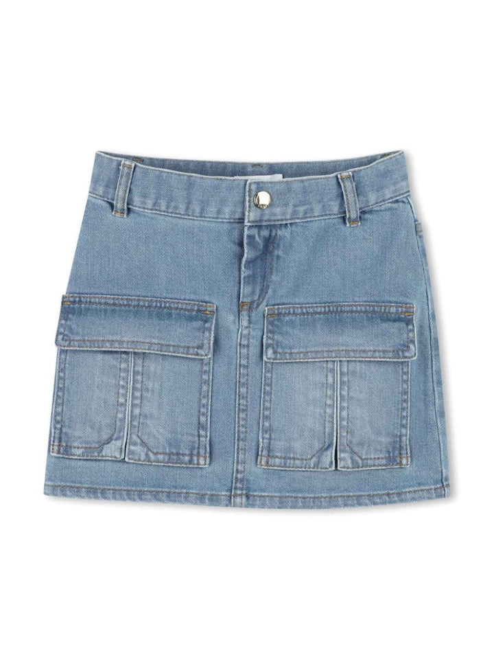 Chloé Kids
Gonna denim con applicazione