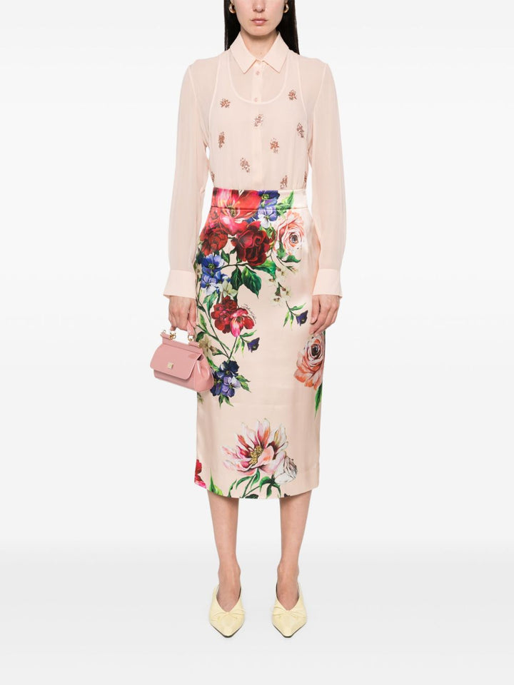 Dolce & Gabbana
Gonna midi con stampa a fiori