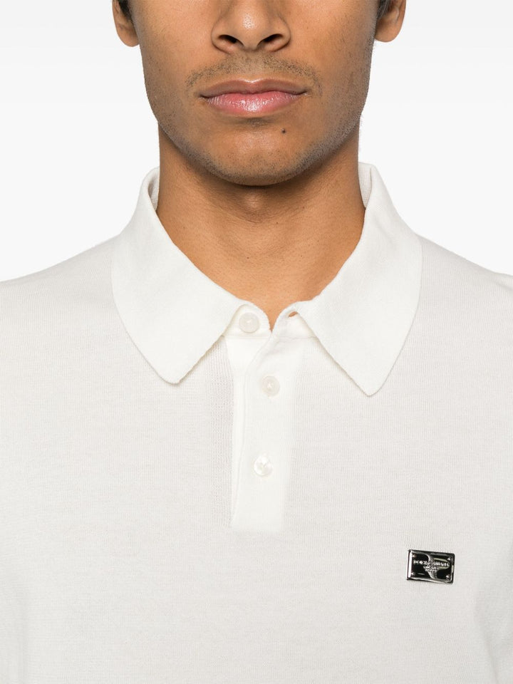 Dolce & Gabbana
Polo in cotone con placca logo