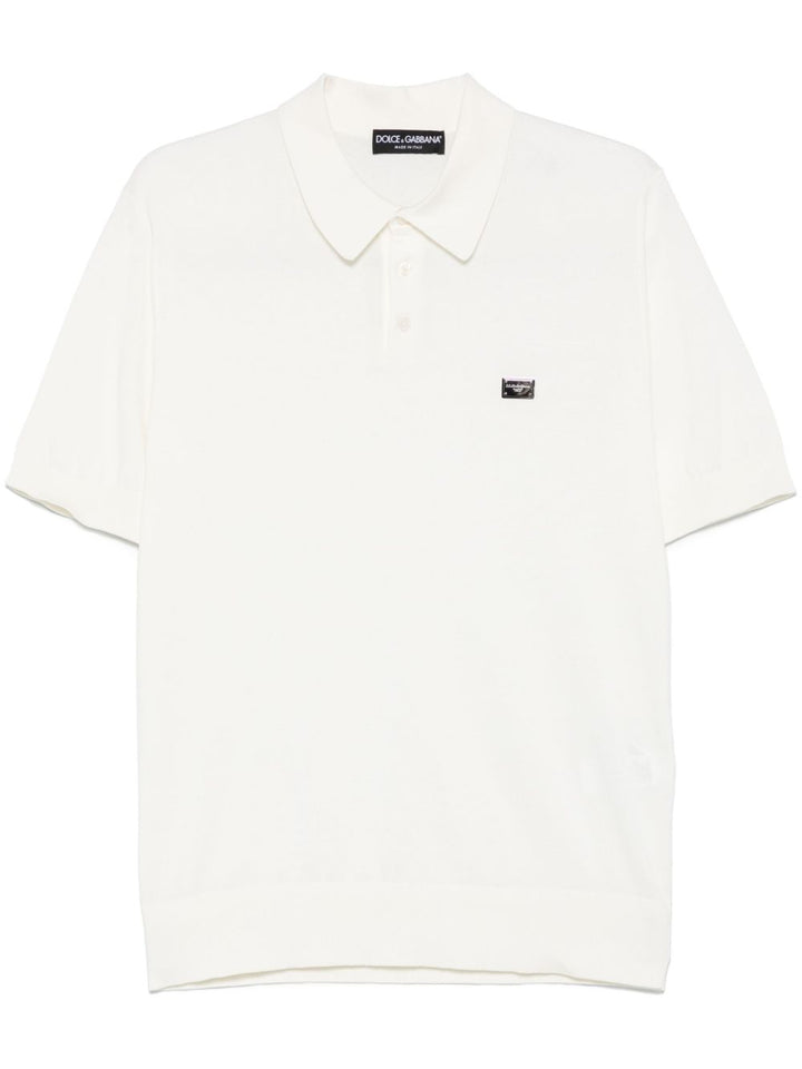 Dolce & Gabbana
Polo in cotone con placca logo