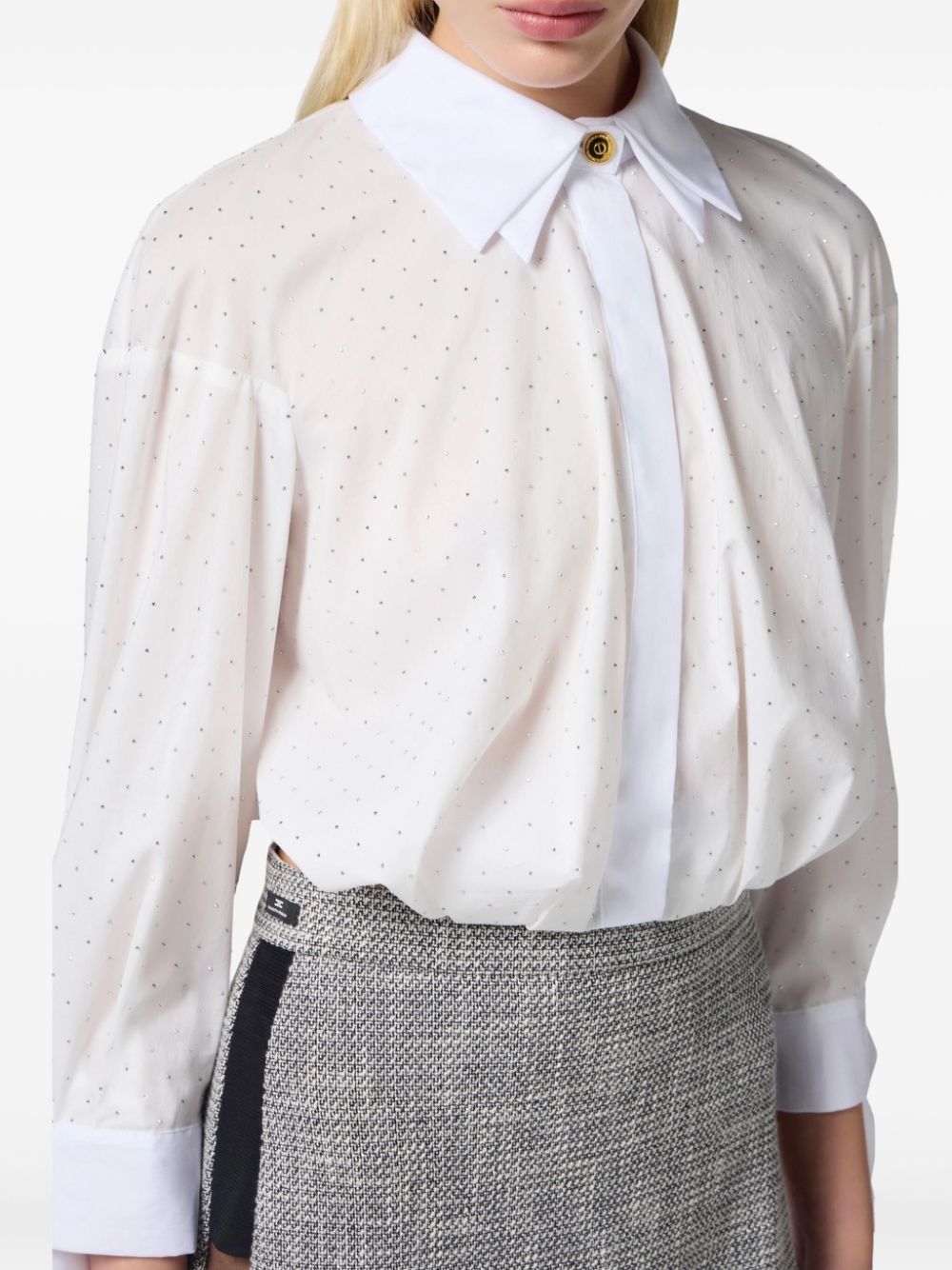 Elisabetta Franchi
Camicia in popeline con strass