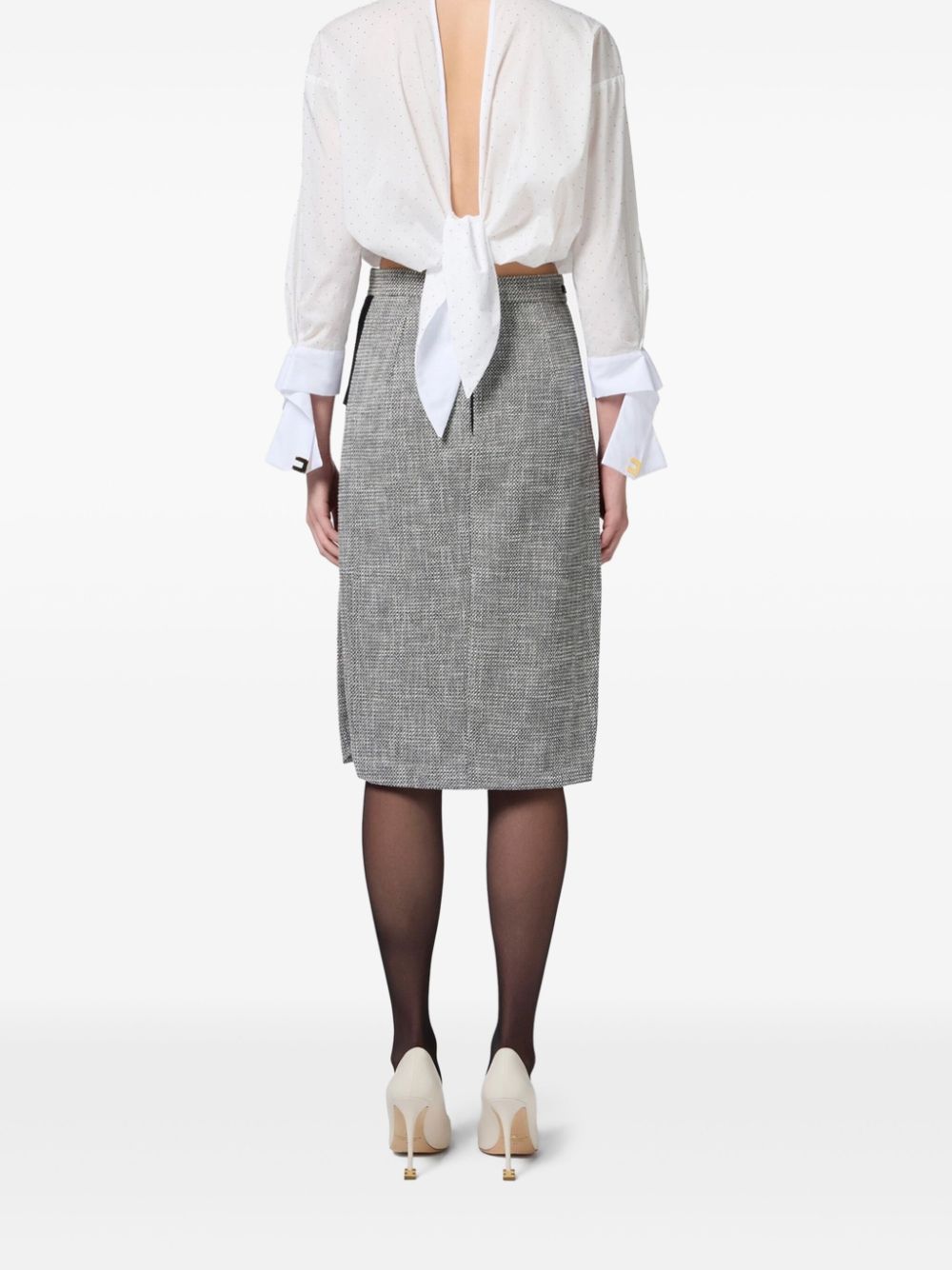 Elisabetta Franchi
Camicia in popeline con strass