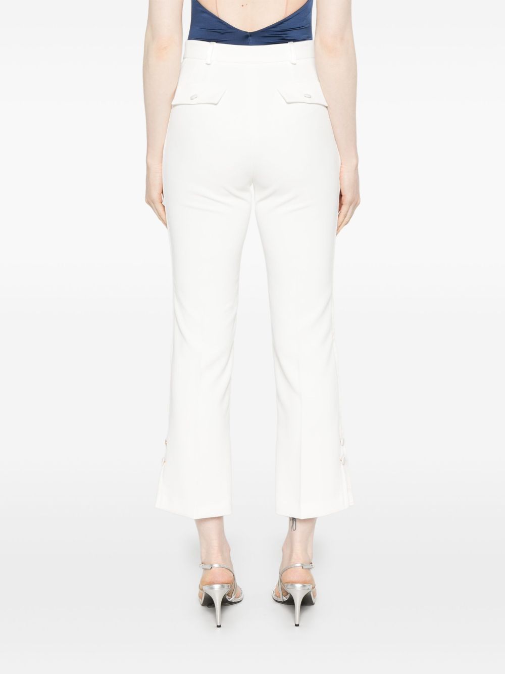 Elisabetta Franchi
pantaloni in crêpe con bande di raso