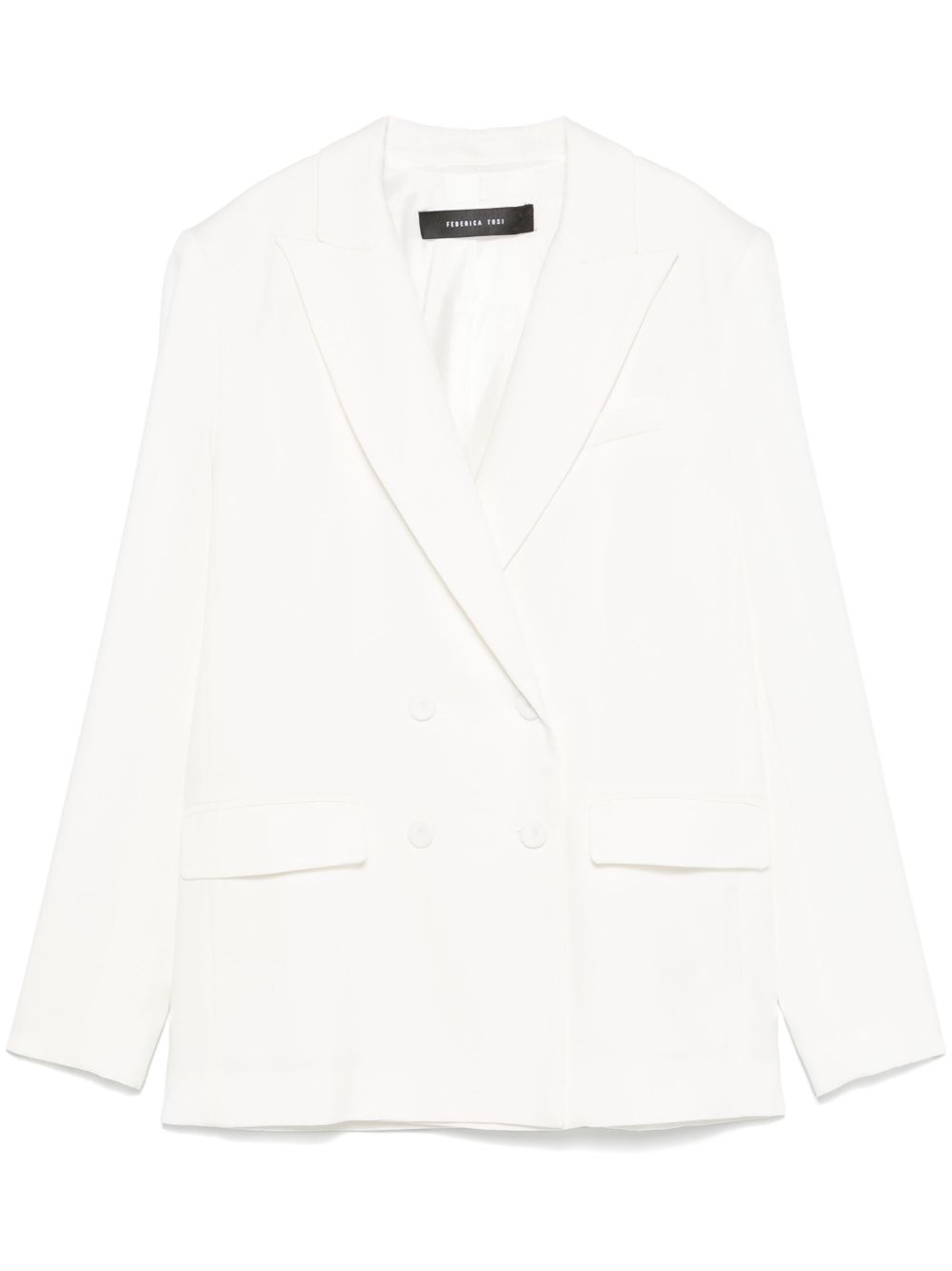 Federica Tosi
Blazer con revers a lancia.
