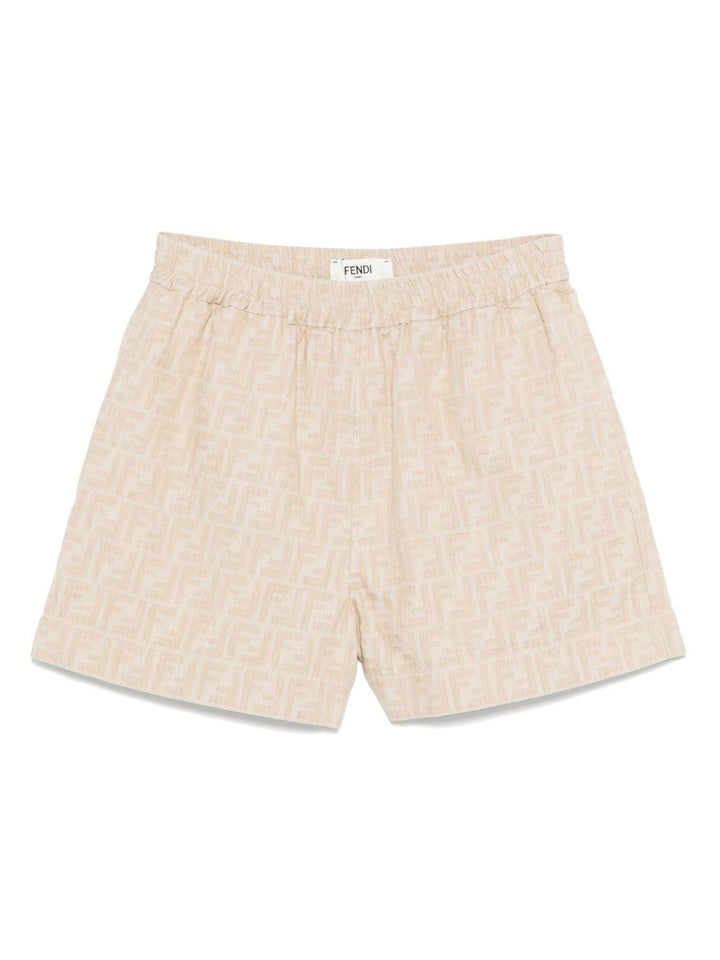 Fendi Short
Short in chambray FF beige