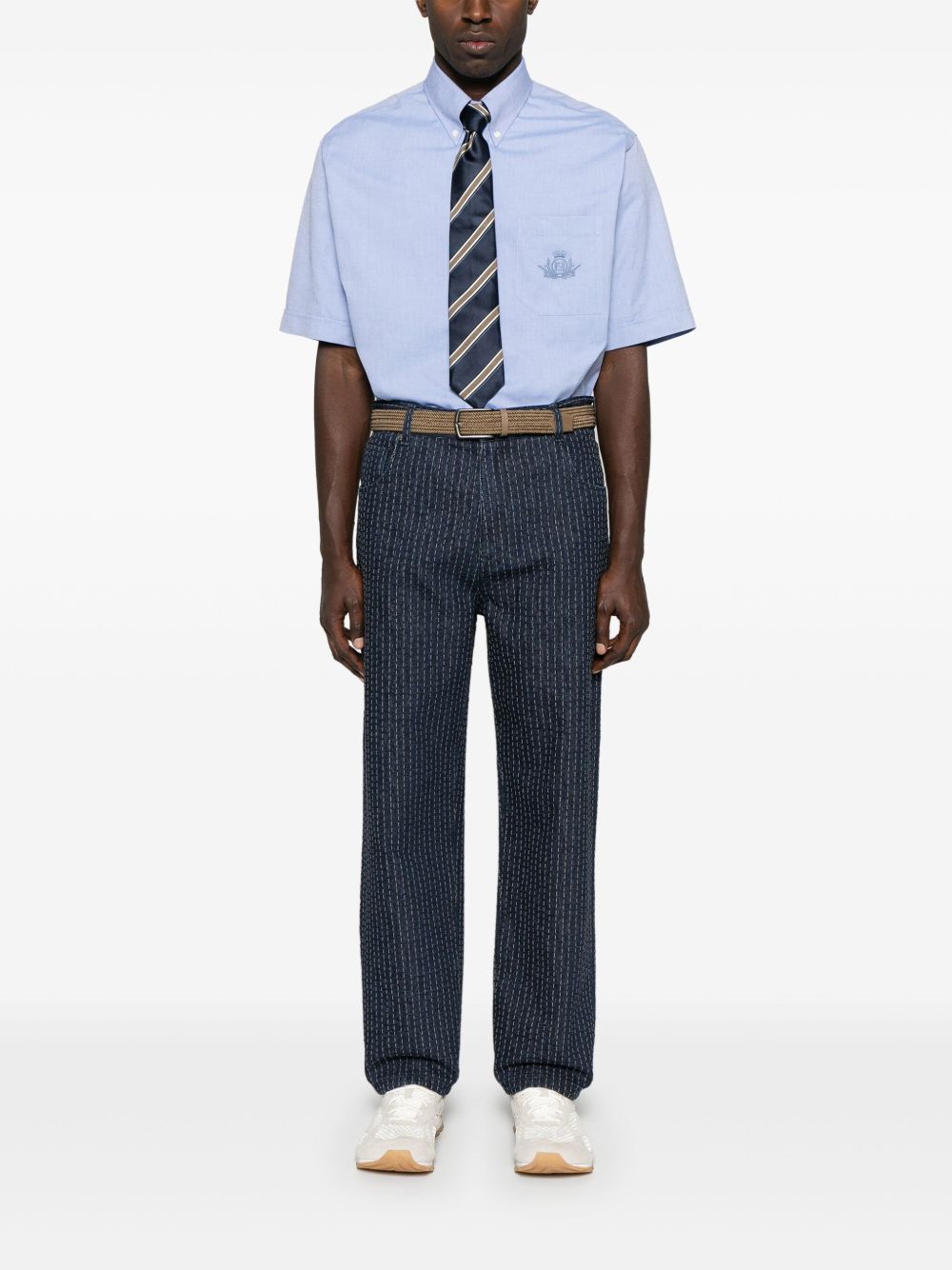 Fendi,
Camicia in Oxford azzurro