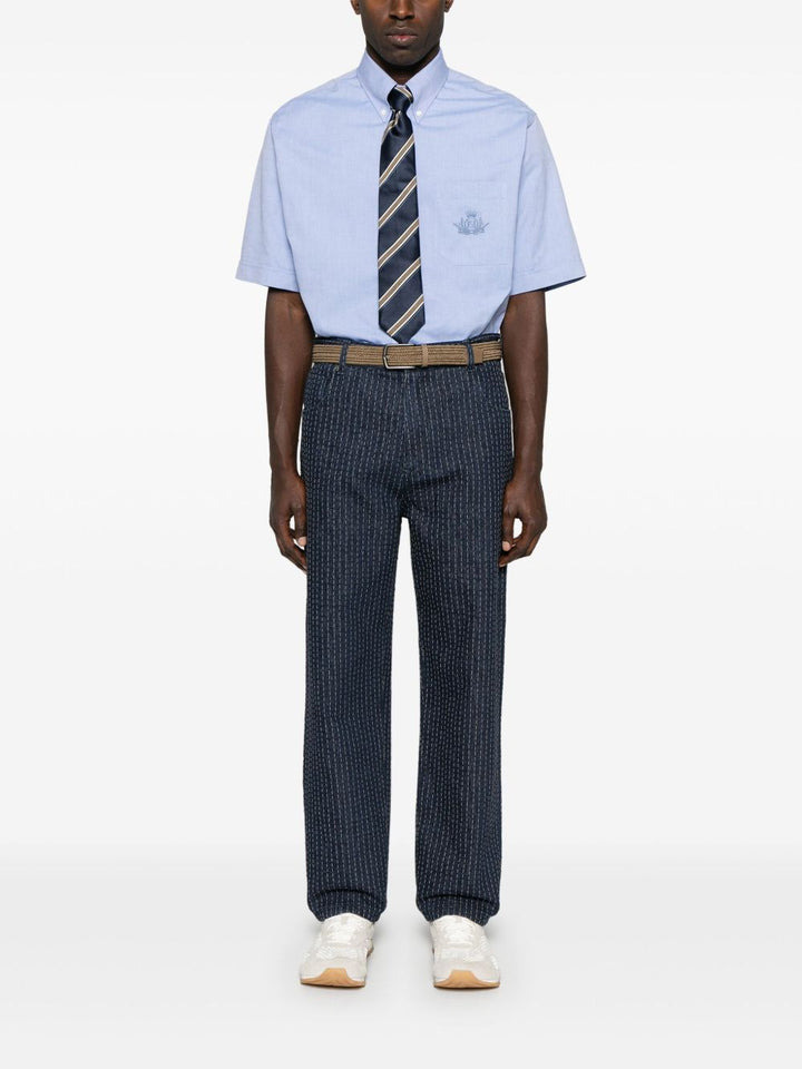Fendi,
Camicia in Oxford azzurro