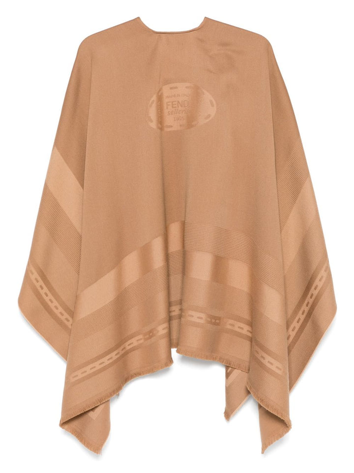 Fendi Poncho
Poncho in lana e cashmere marrone