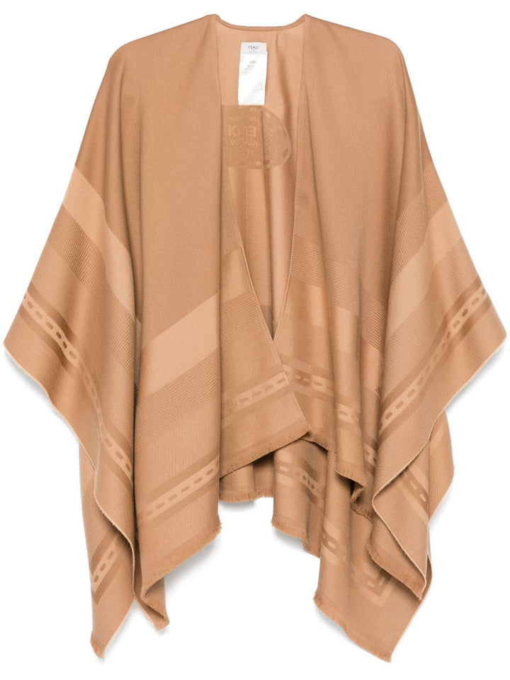 Fendi Poncho
Poncho in lana e cashmere marrone