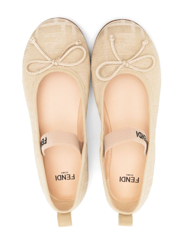 Fendi Kids
Ballerine con motivo FF