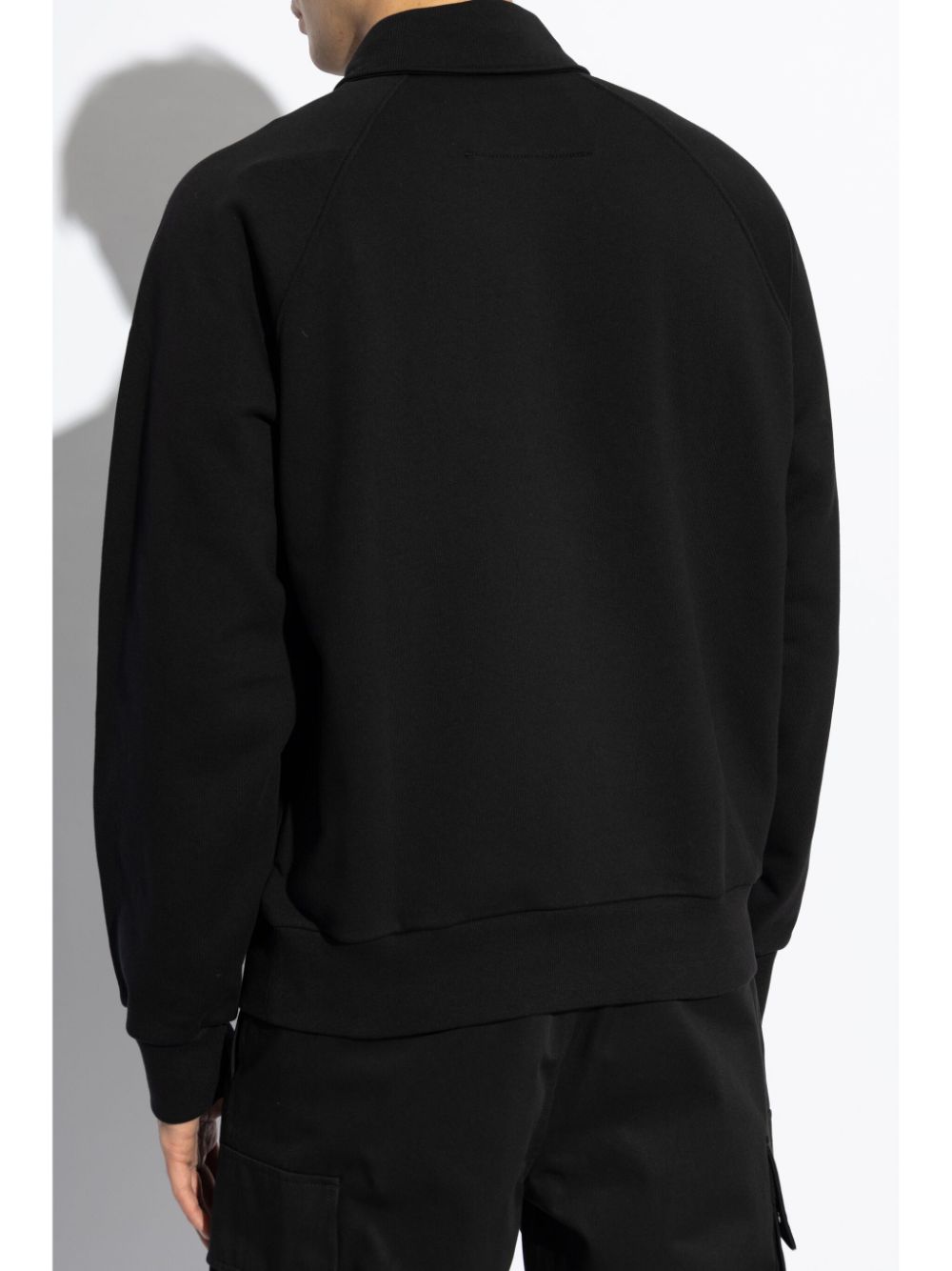Felpa stile polo in tessuto garzato con medaglietta GIVENCHY
