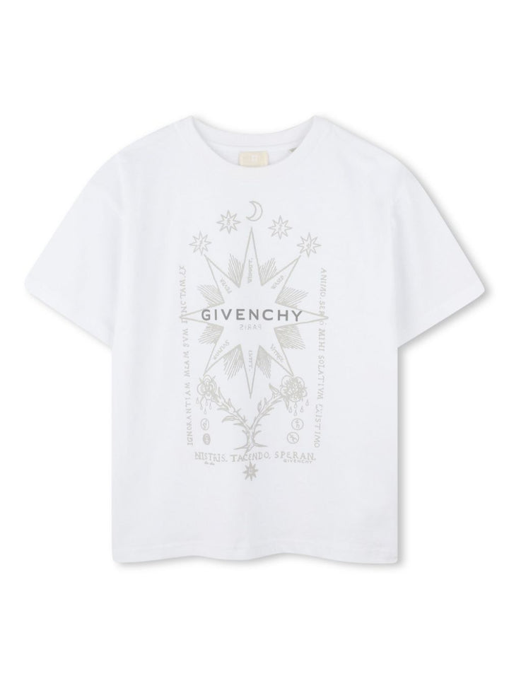 T-shirt bianca con stampa