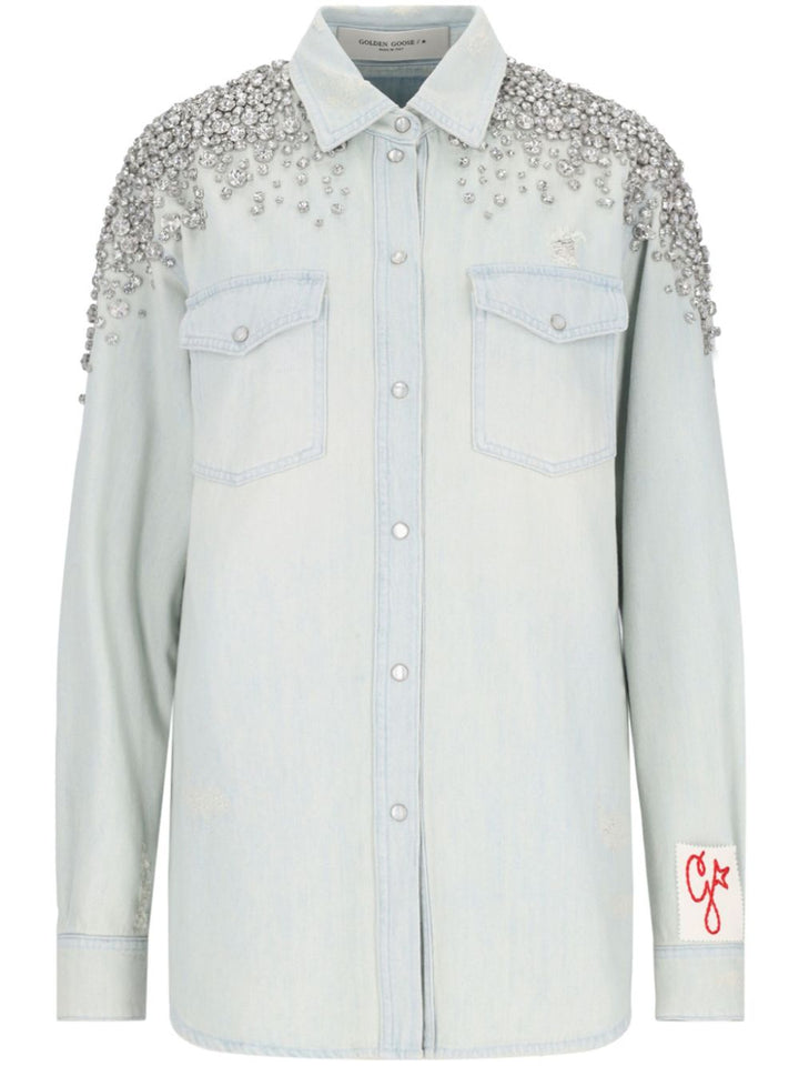 Golden Goose
Camicia denim con decorazione