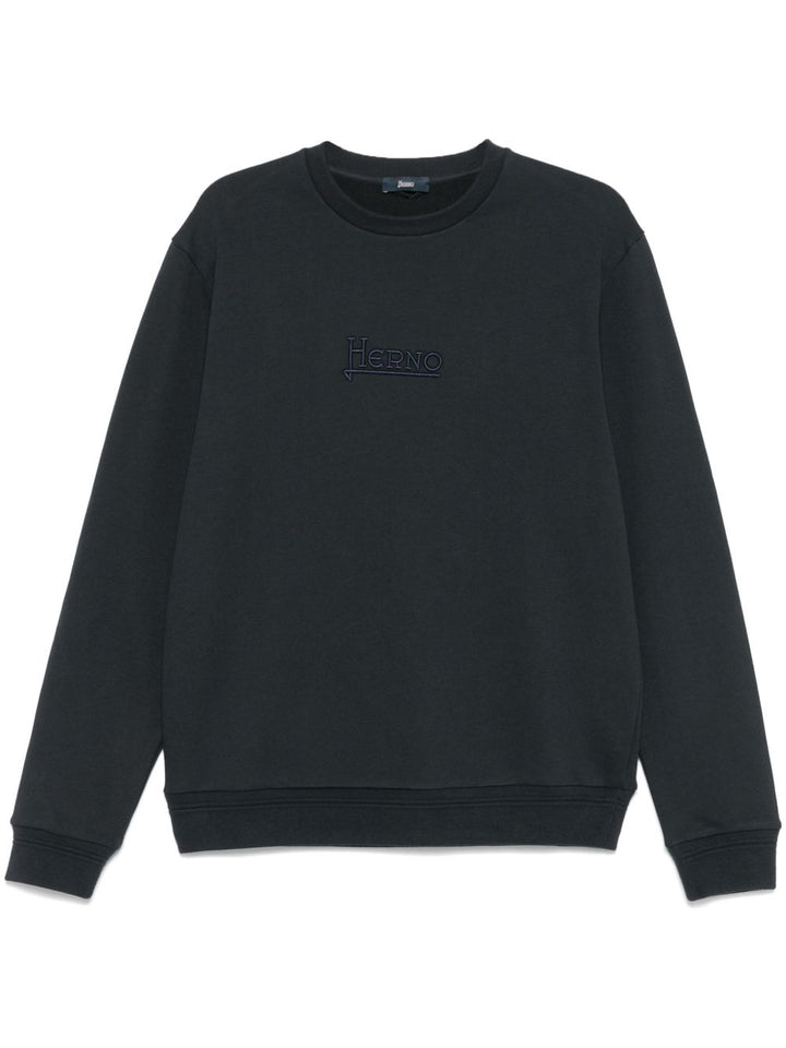 Herno
Felpa con logo ricamato