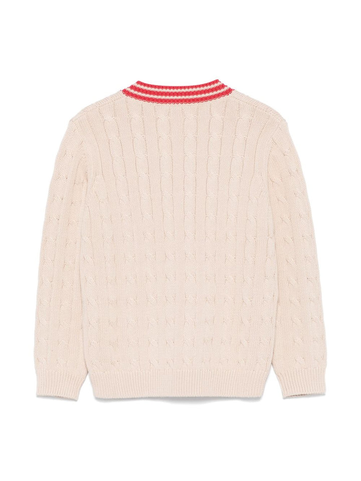 Il Gufo
Maglione con lavorazione intrecciata