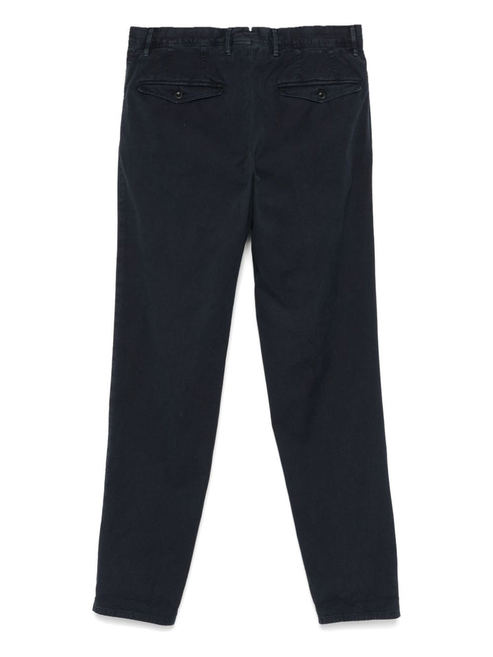 Incotex pantaloni di cotone con pinces
