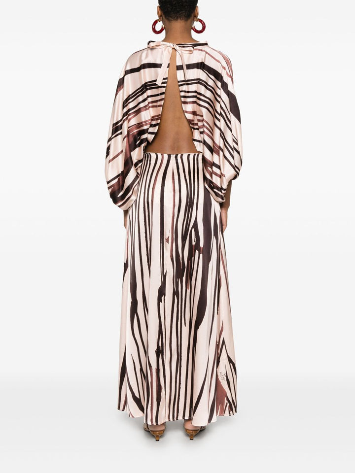KITAGI - maxi dress a righe