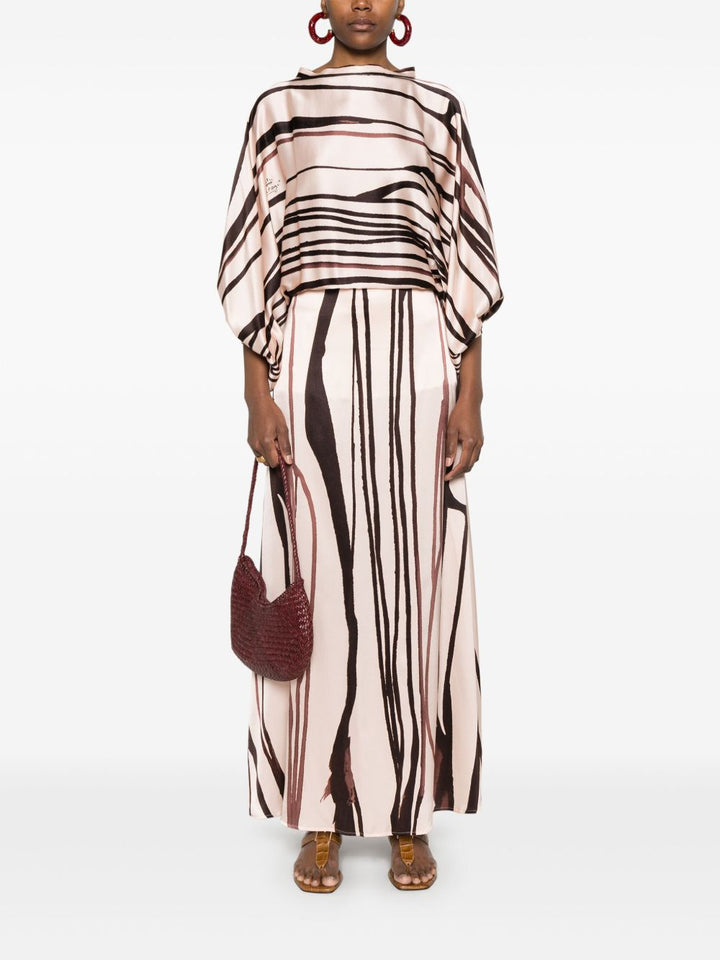 KITAGI - maxi dress a righe